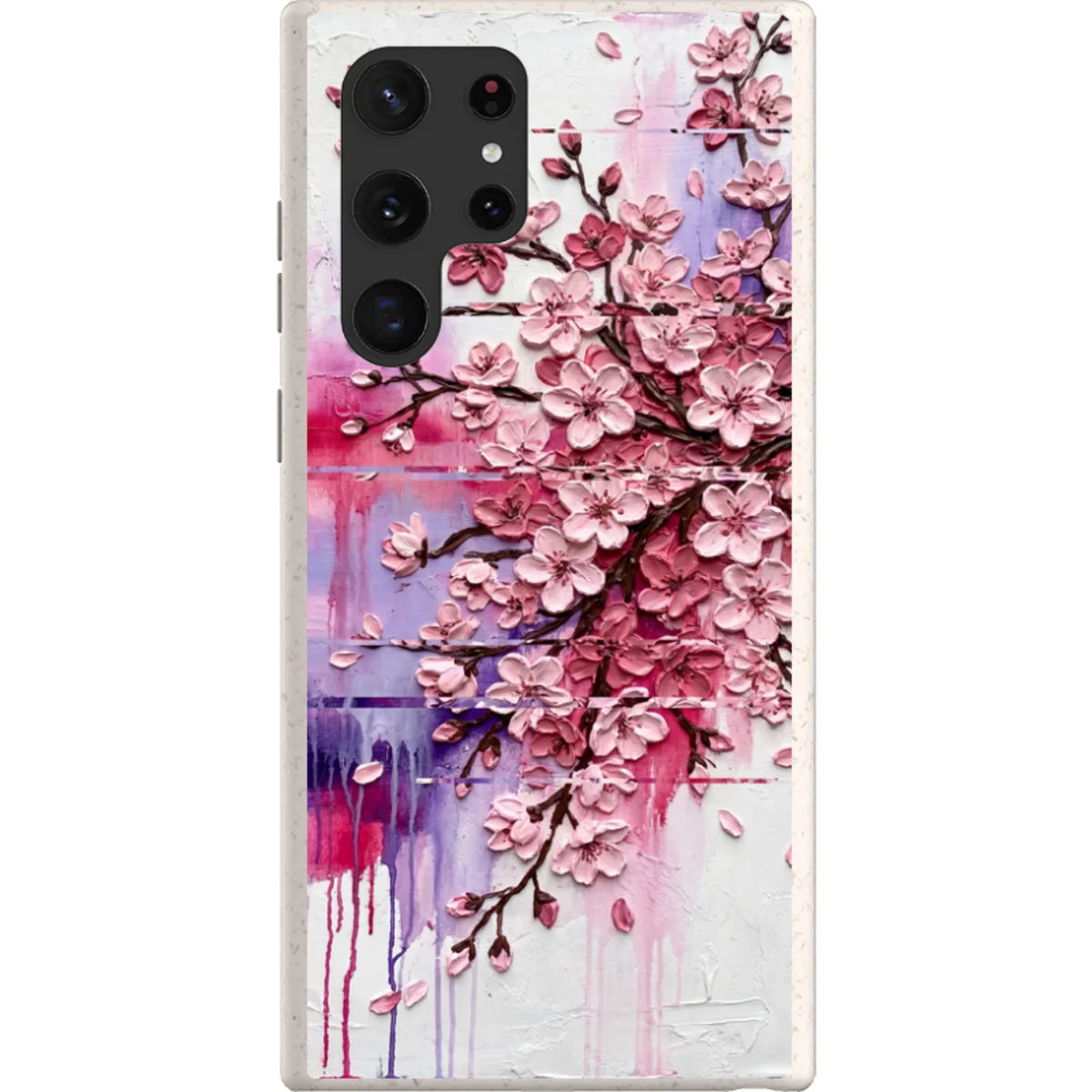 Cherry Blossoms by Frida Lövström — S22 Ultra Samsung Galaxy Bio-degradable Case — Finnaij