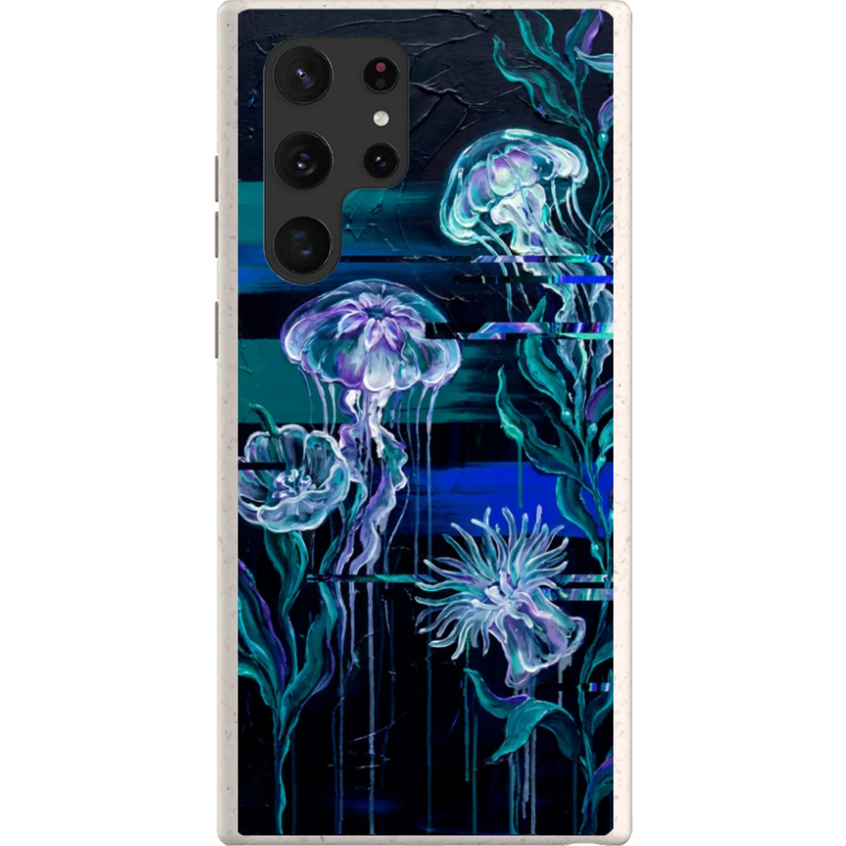 Deep-Sea Underwater Botanical Fantasy by Frida Lövström — S22 Ultra Samsung Galaxy Bio-degradable Case — Finnaij