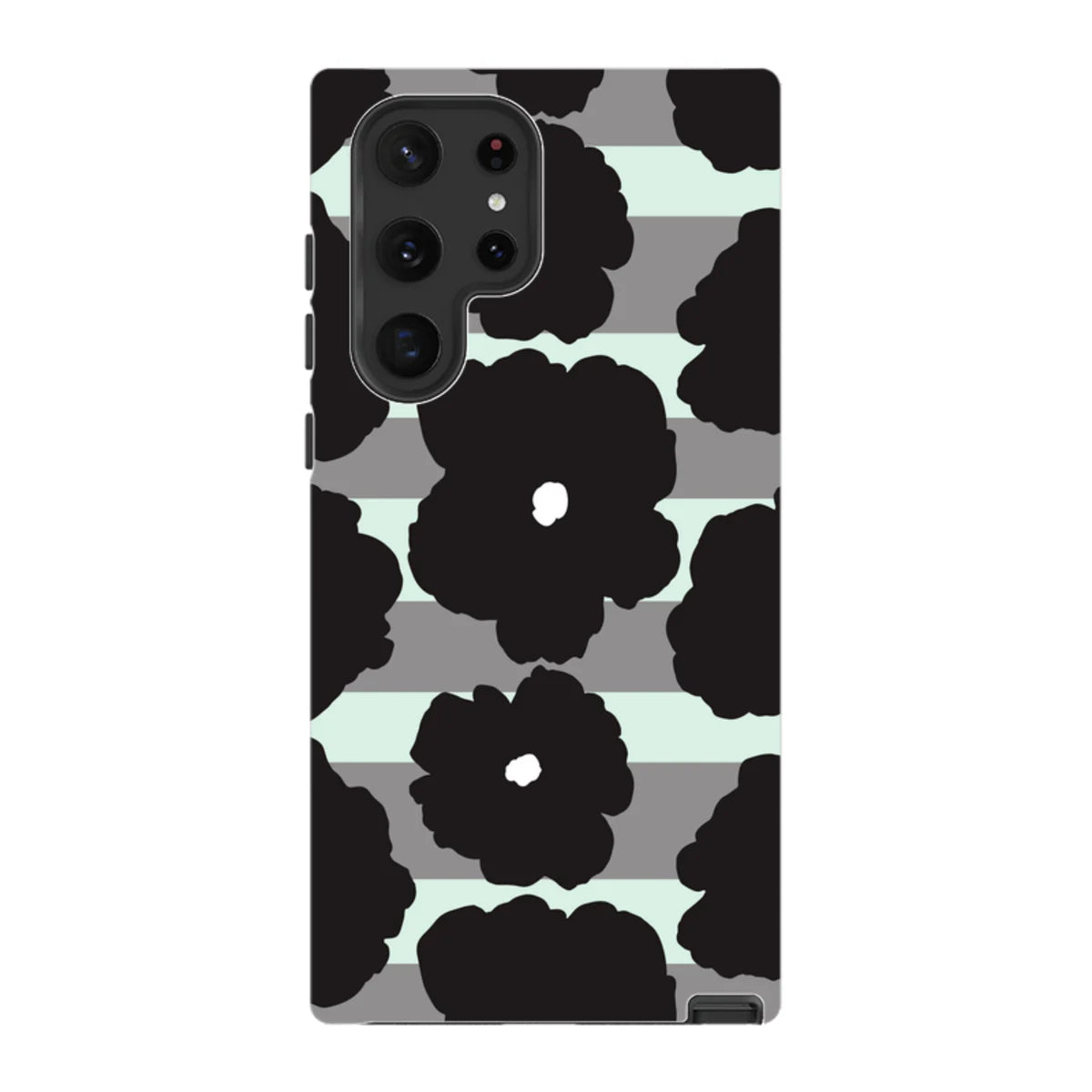 Bold Floral Black — S22 Ultra Tough Case — Finnaij