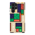 Ankara Blocks on Sand by Ada Okoye — S22 Ultra Tough Case — Finnaij