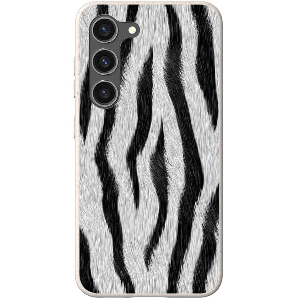 Zebra Groove — S23 Samsung Galaxy Bio-degradable Case — Finnaij
