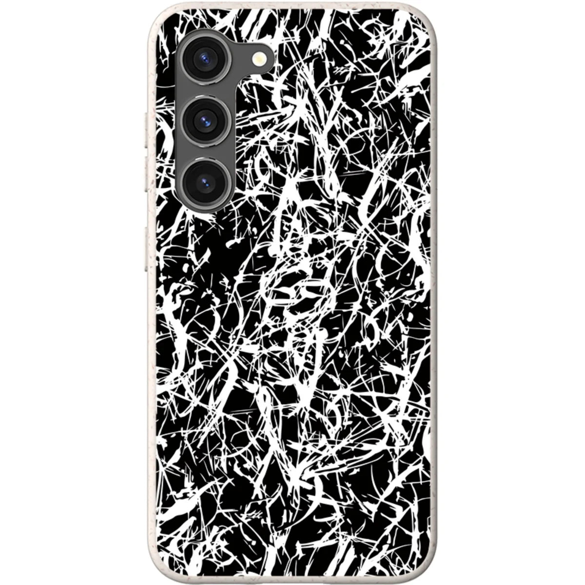 Black-White Grunge — S23 Samsung Galaxy Bio-degradable Case — Finnaij