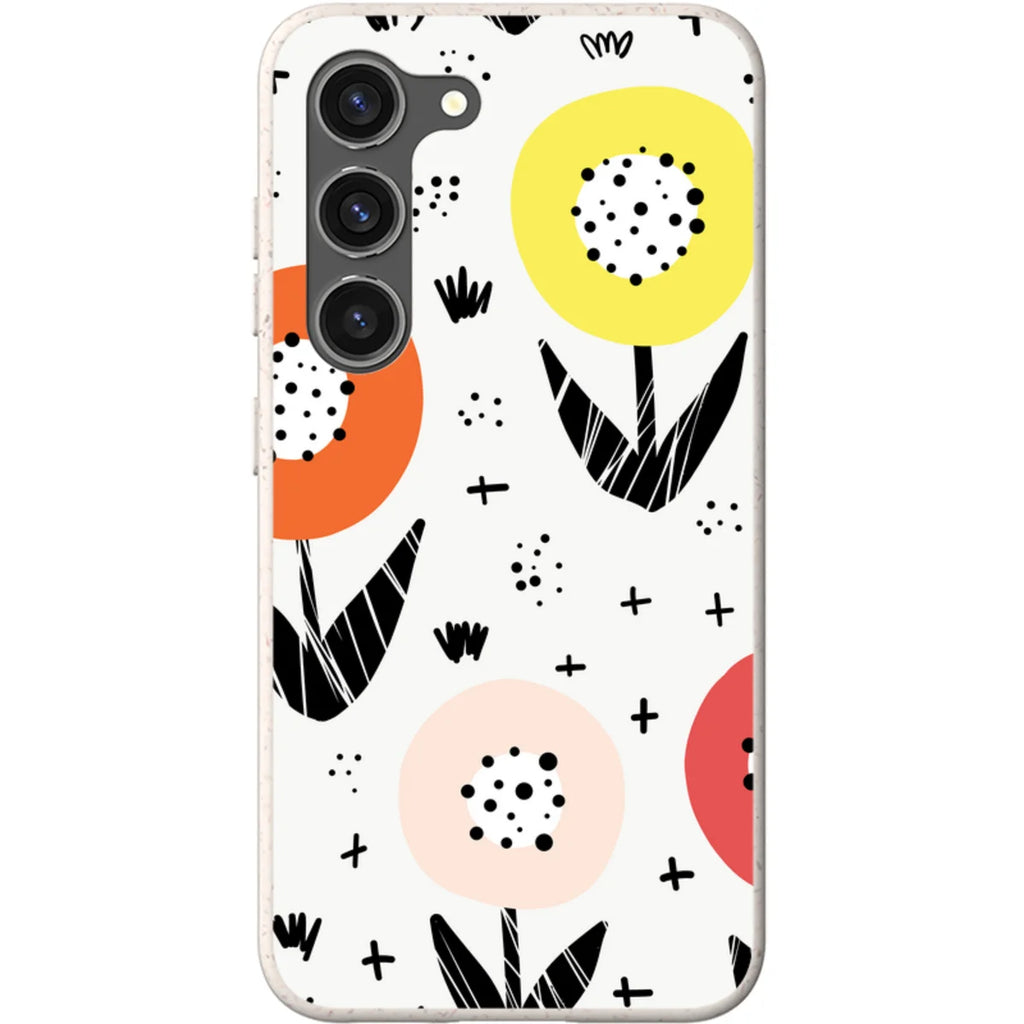 Botanical Doodle — S23 Samsung Galaxy Bio-degradable Case — Finnaij