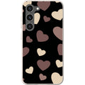 White & Black Hearts — S23 Samsung Galaxy Bio-degradable Case — Finnaij