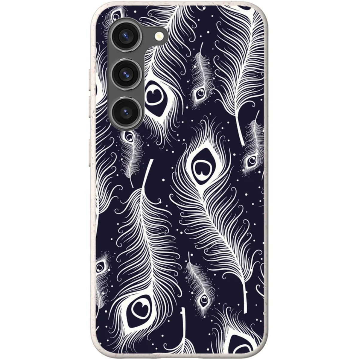 Feathers in Bloom — S23 Samsung Galaxy Bio-degradable Case — Finnaij