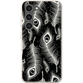 Feathers in Bloom Black — S23 Samsung Galaxy Bio-degradable Case — Finnaij