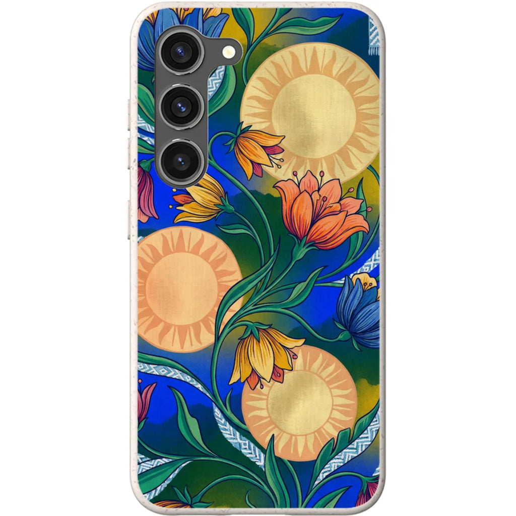 Midnight Sun Garden by Aino Kallio — S23 Samsung Galaxy Bio-degradable Case — Finnaij