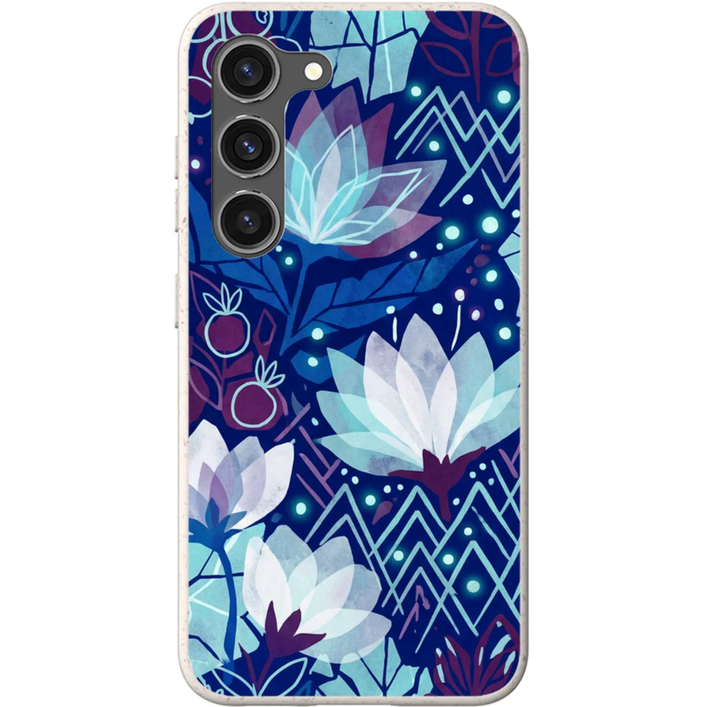 Frozen Lake Petals by Aino Kallio — S23 Samsung Galaxy Bio-degradable Case — Finnaij