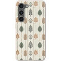 Birch and Linen Pattern by Elsi Vaarala — S23 Samsung Galaxy Bio-degradable Case — Finnaij