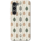 Birch and Linen Pattern by Elsi Vaarala — S23 Samsung Galaxy Bio-degradable Case — Finnaij