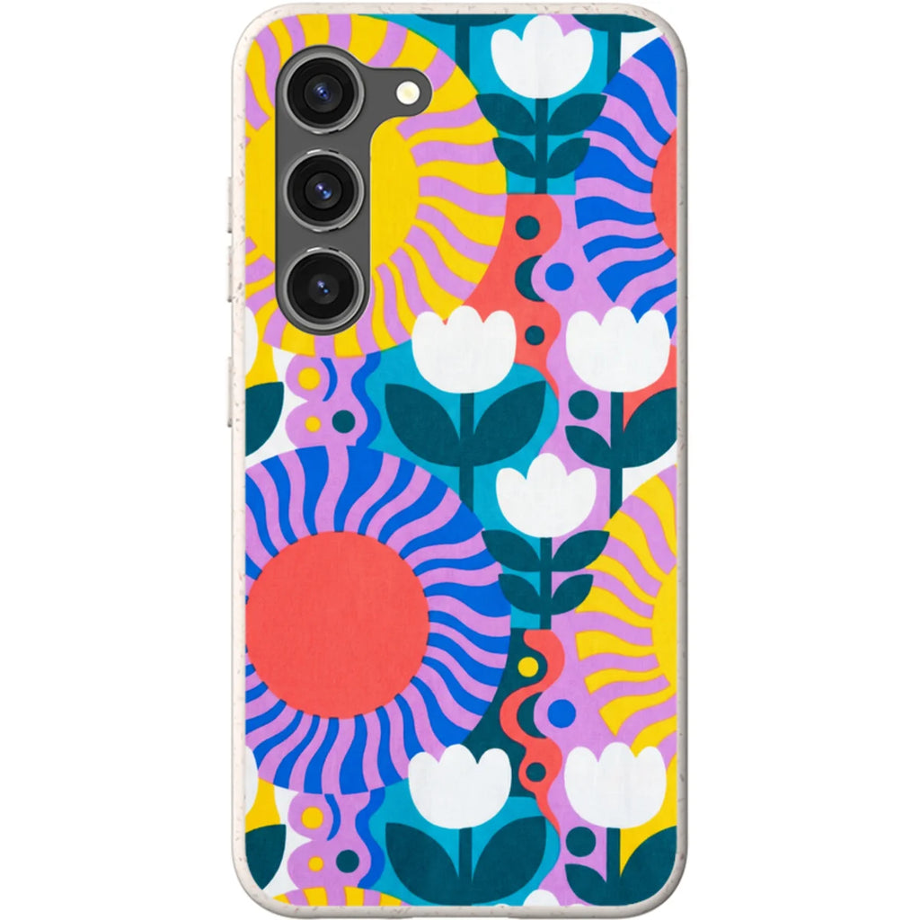 Midnight Sun Mod Bloom by Salla Niemi — S23 Samsung Galaxy Bio-degradable Case — Finnaij