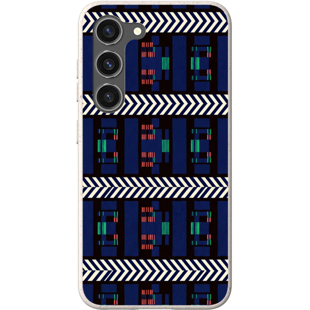 Midnight Aso-Oke by Ada Okoye — S23 Samsung Galaxy Bio-degradable Case — Finnaij
