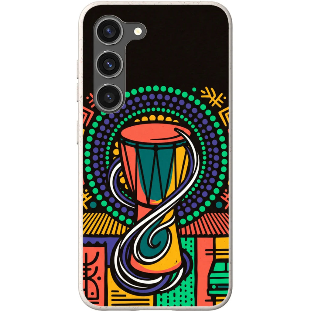 Talking Drum Halo by Ada Okoye — S23 Samsung Galaxy Bio-degradable Case — Finnaij