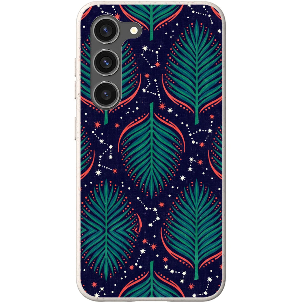 Palm Frond Constellations by Ada Okoye — S23 Samsung Galaxy Bio-degradable Case — Finnaij