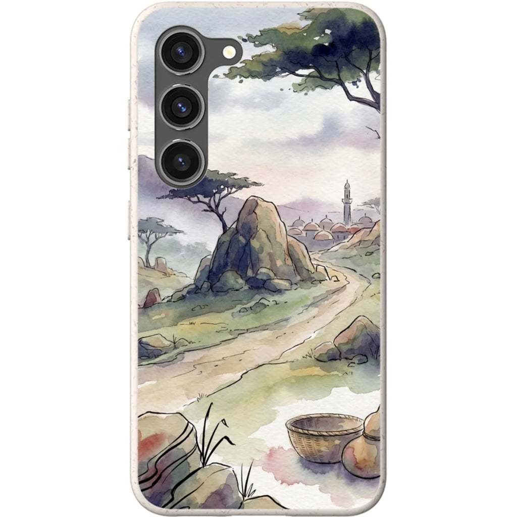 Jos Plateau Cool Light by Tobi Akinyemi — S23 Samsung Galaxy Bio-degradable Case — Finnaij