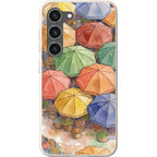 Market Umbrellas from Above by Tobi Akinyemi — S23 Samsung Galaxy Bio-degradable Case — Finnaij