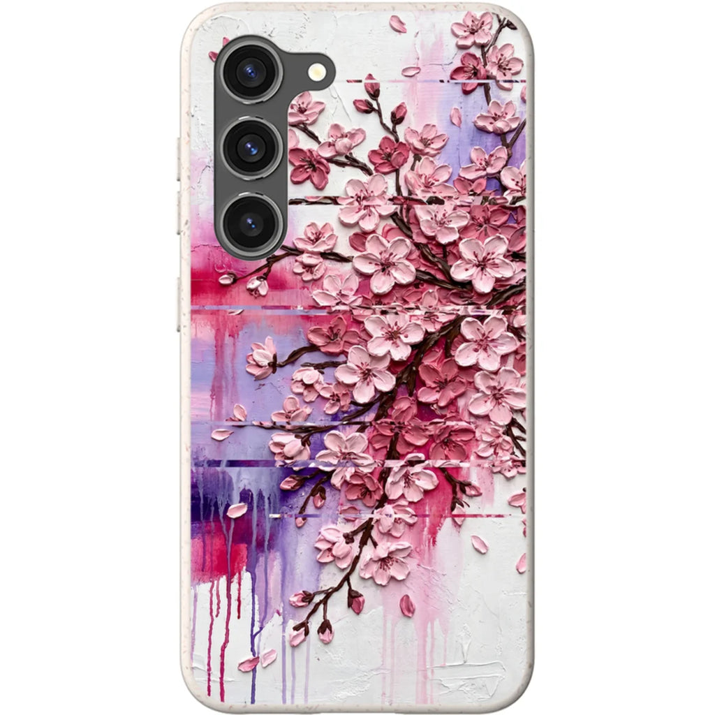 Cherry Blossoms by Frida Lövström — S23 Samsung Galaxy Bio-degradable Case — Finnaij