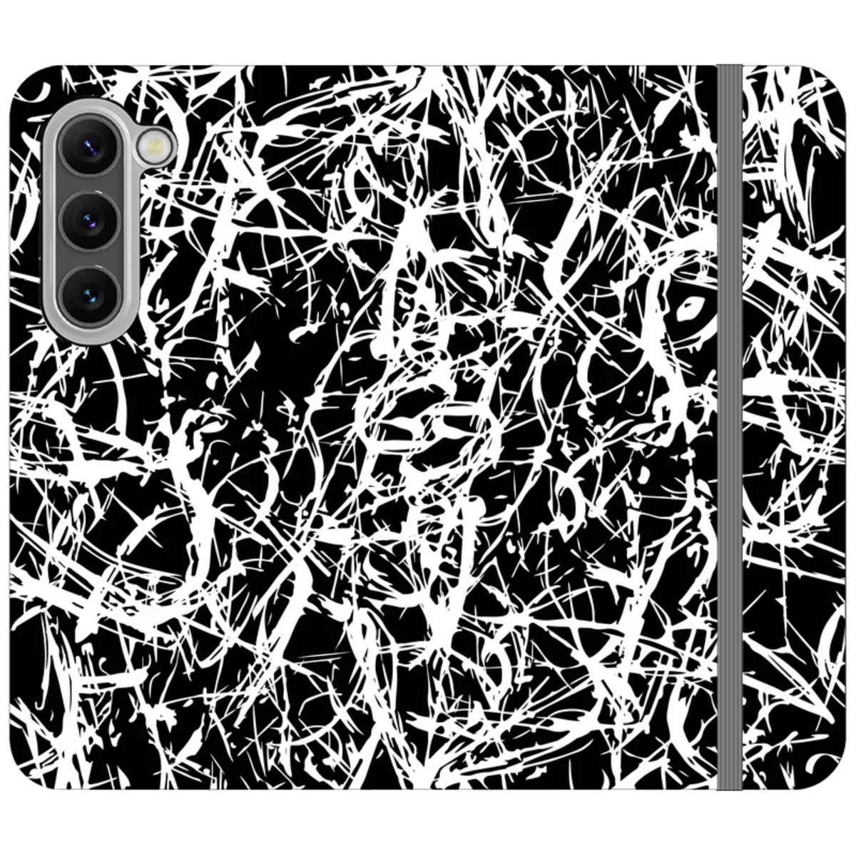Black-White Grunge — S23 Wallet Case — Finnaij