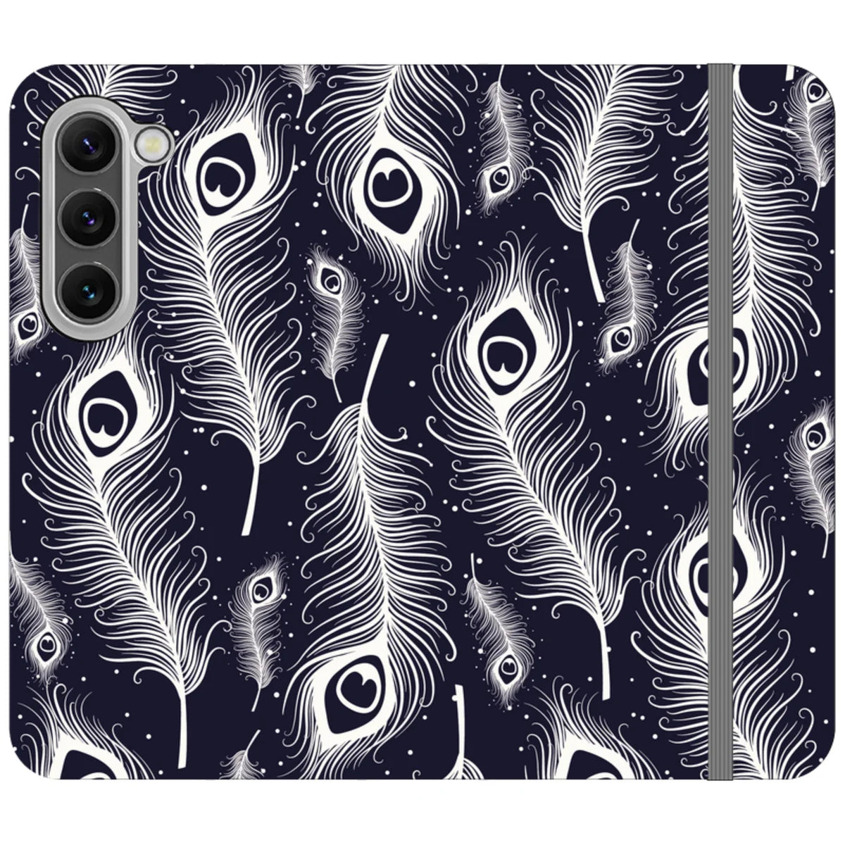 Feathers in Bloom Vegan Leather — S23 Wallet Case — Finnaij