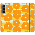 Bold Floral Orange — S23 Wallet Case — Finnaij