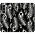 Feathers in Bloom Black — S23 Wallet Case — Finnaij