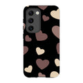 White & Black Hearts — S23 Tough Case — Finnaij