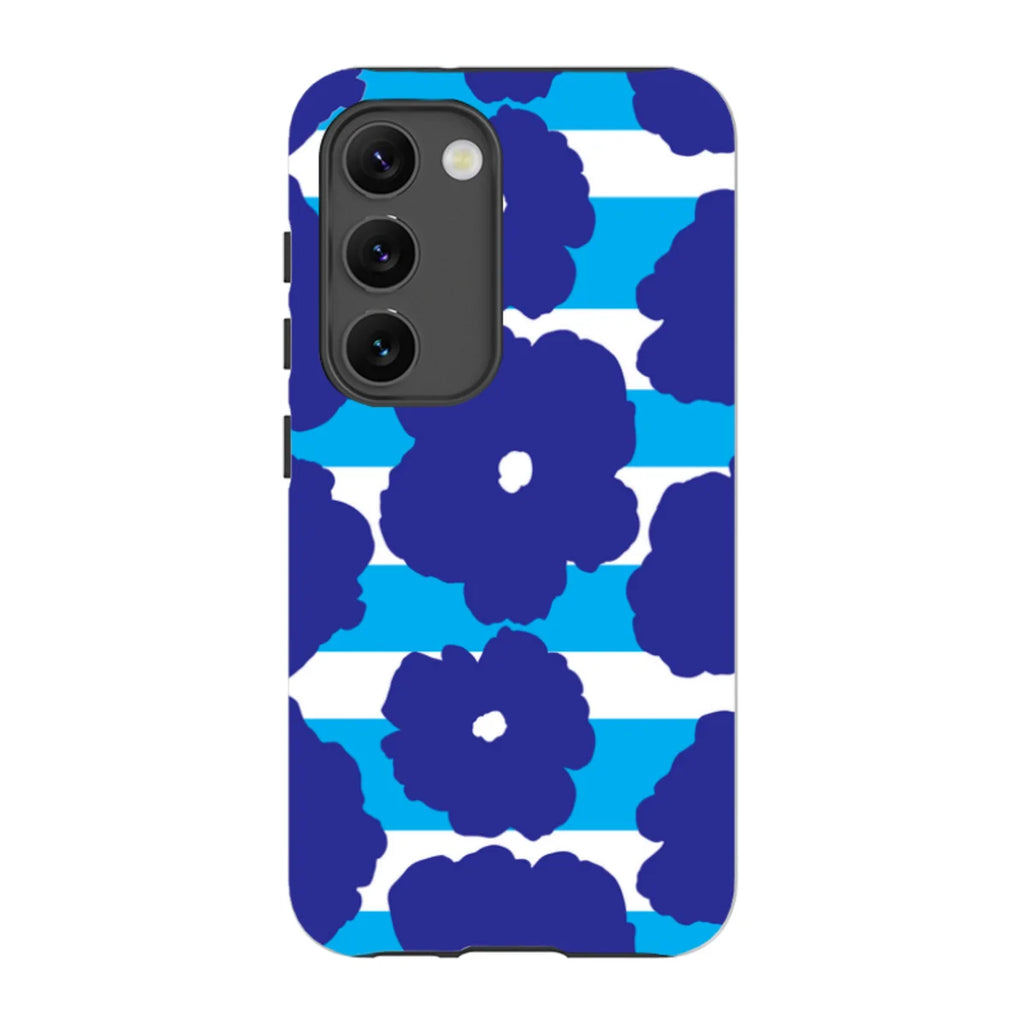 Bold Floral Blue — S23 Tough Case — Finnaij