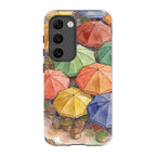 Market Umbrellas from Above by Tobi Akinyemi — S23 Tough Case — Finnaij