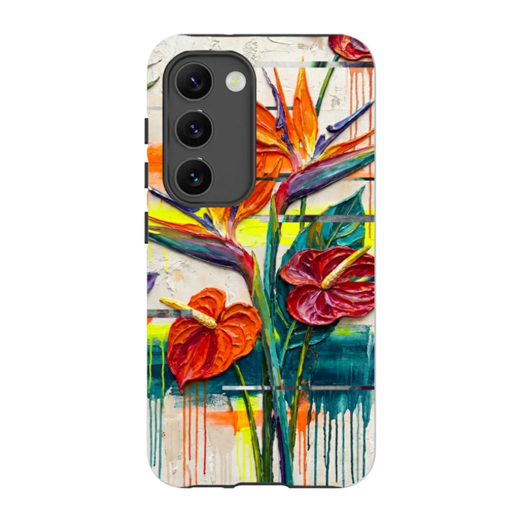 Tropical Flowers by Frida Lövström — S23 Tough Case — Finnaij
