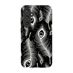 Feathers in Bloom Black — S23 Fan Edition Tough Case — Finnaij