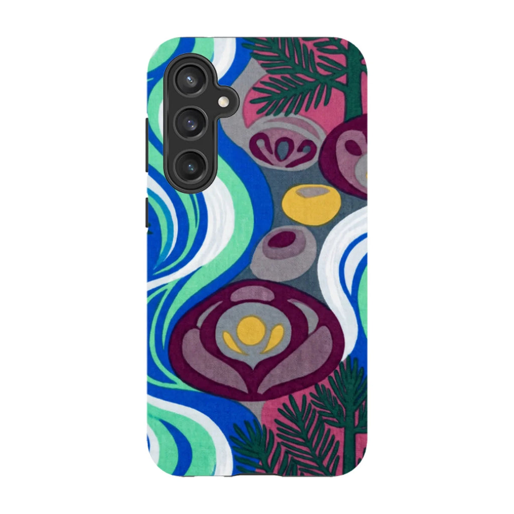 Sauna Bloom Motif by Aino Kallio — S23 Fan Edition Tough Case — Finnaij