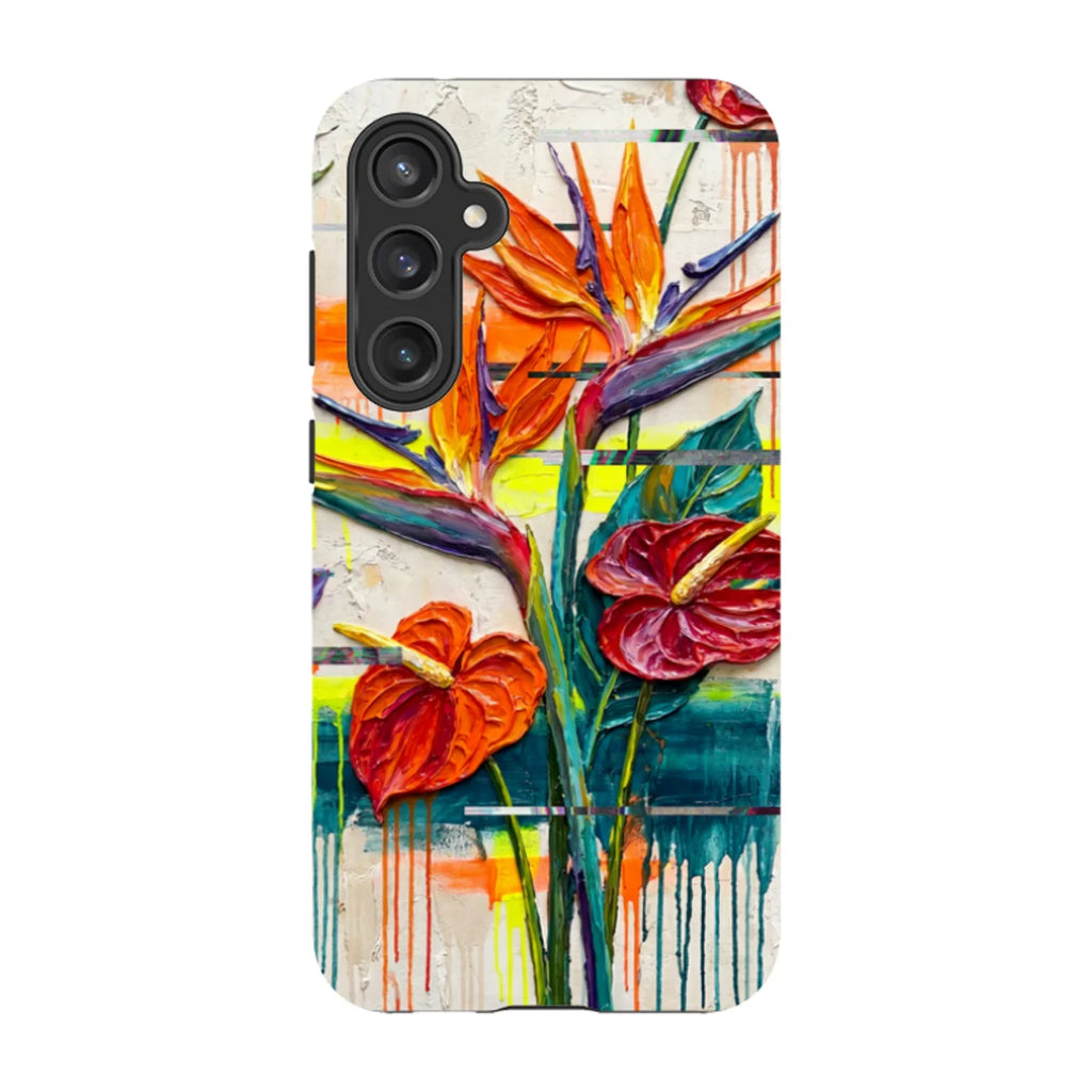 Tropical Flowers by Frida Lövström — S23 Fan Edition Tough Case — Finnaij