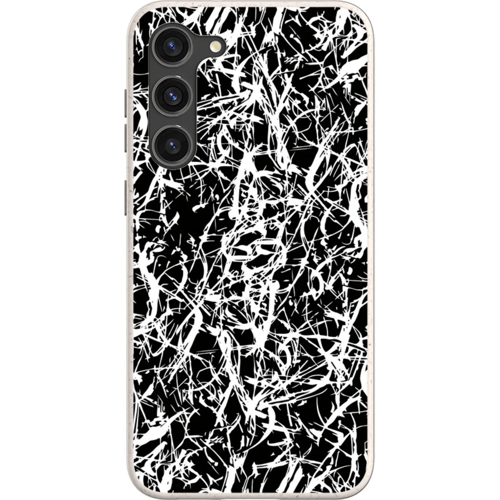 Black-White Grunge — S23 Plus Samsung Galaxy Bio-degradable Case — Finnaij