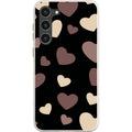White & Black Hearts — S23 Plus Samsung Galaxy Bio-degradable Case — Finnaij