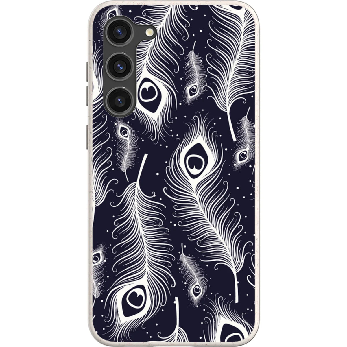 Feathers in Bloom — S22 Ultra Samsung Galaxy Bio-degradable Case — Finnaij
