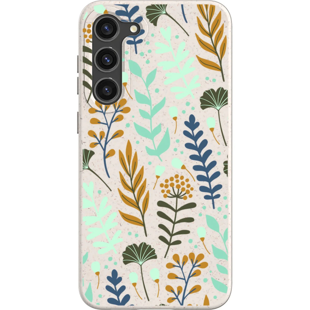 Wild Floral Natural — S23 Plus Samsung Galaxy Bio-degradable Case — Finnaij
