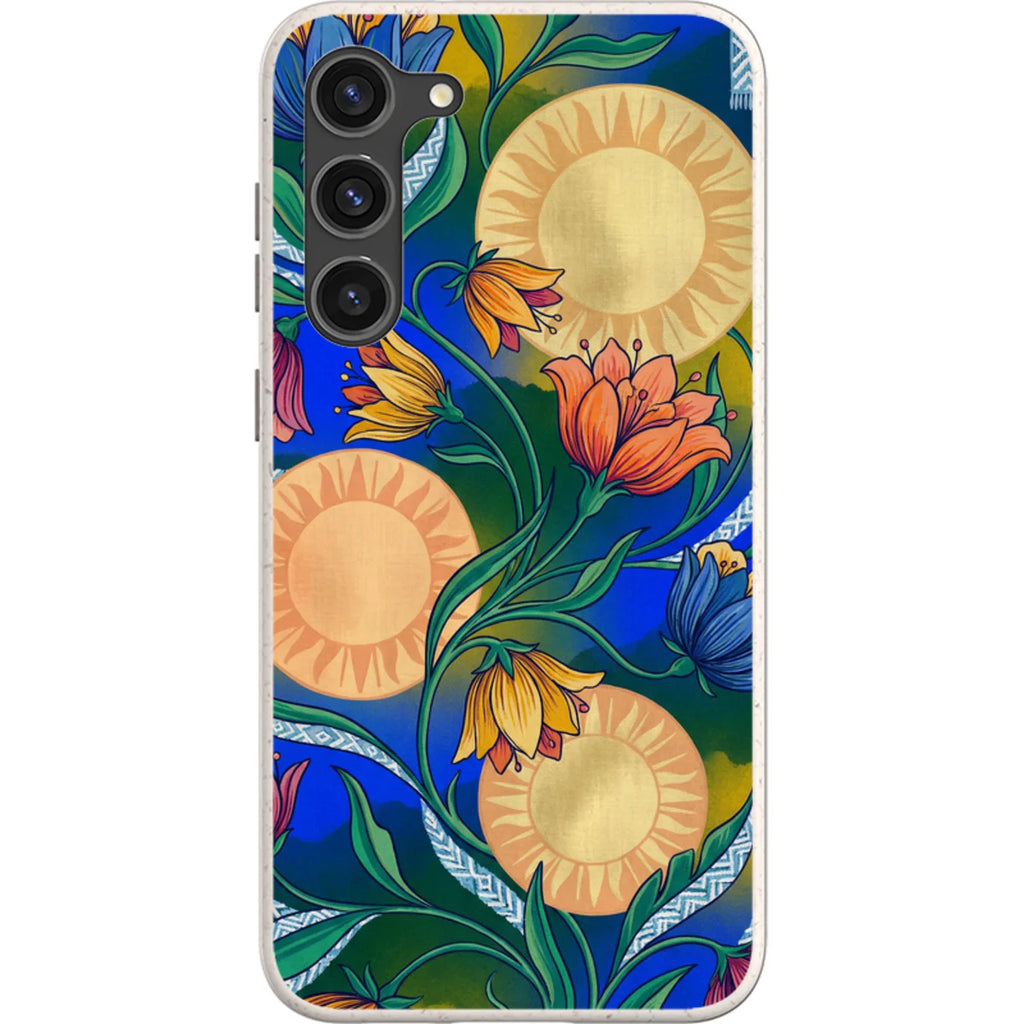 Midnight Sun Garden by Aino Kallio — S23 Plus Samsung Galaxy Bio-degradable Case — Finnaij