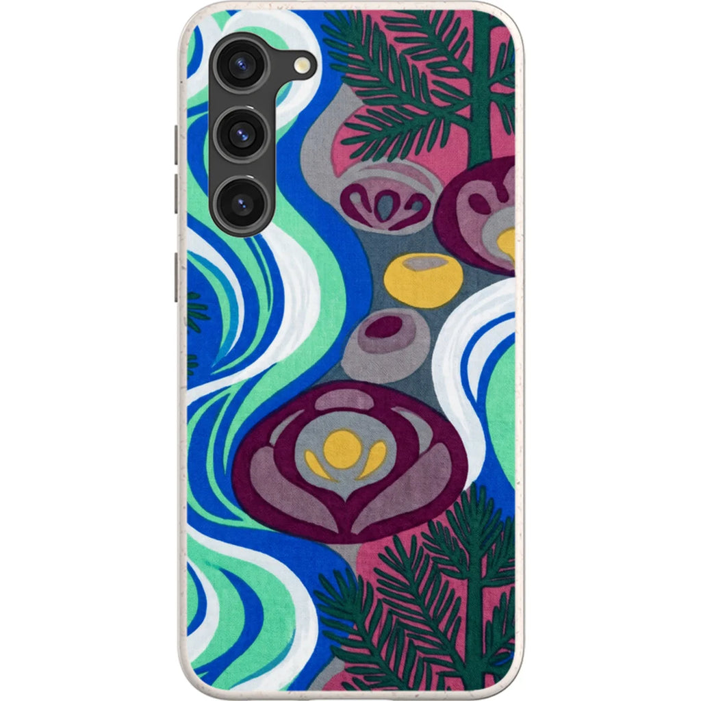 Sauna Bloom Motif by Aino Kallio — S23 Plus Samsung Galaxy Bio-degradable Case — Finnaij