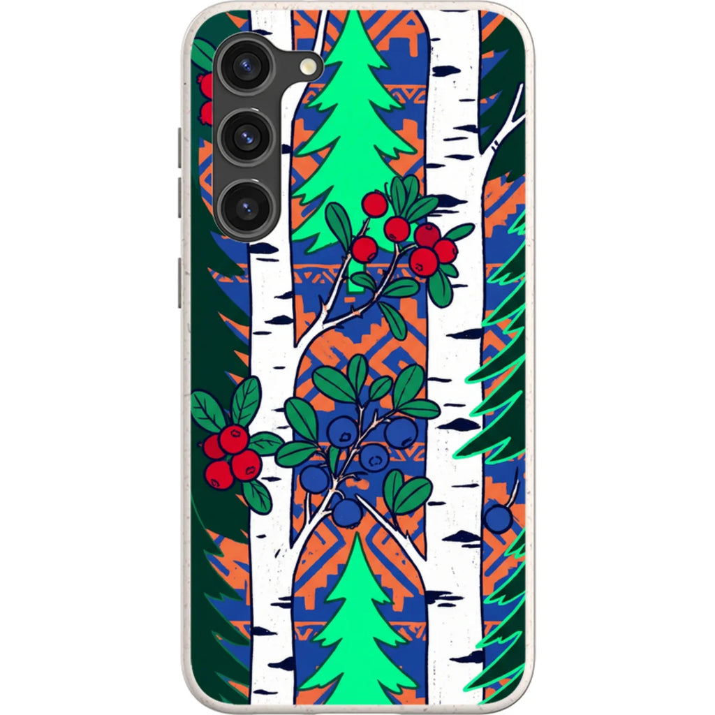 Nordic Forest by Aino Kallio — S23 Plus Samsung Galaxy Bio-degradable Case — Finnaij