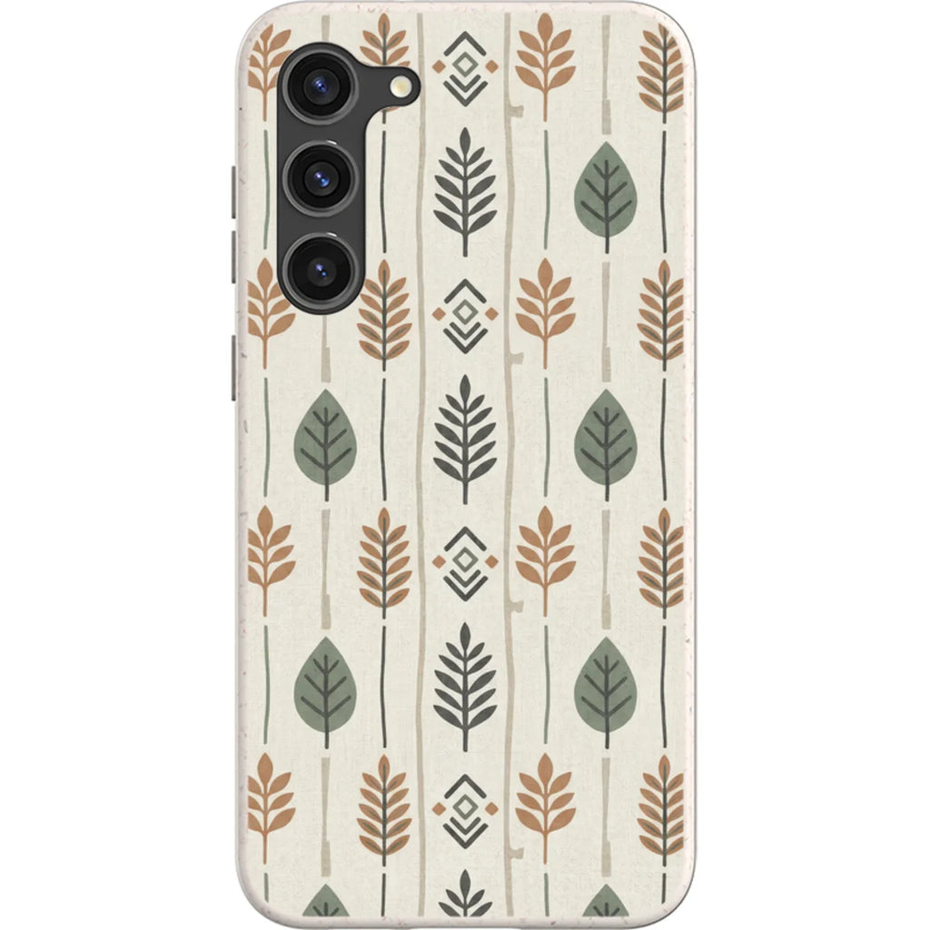Birch and Linen Pattern by Elsi Vaarala — S23 Plus Samsung Galaxy Bio-degradable Case — Finnaij