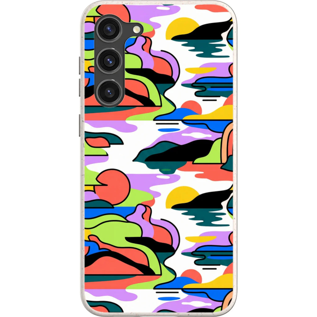 Archipelago Color Motion by Salla Niemi — S23 Plus Samsung Galaxy Bio-degradable Case — Finnaij