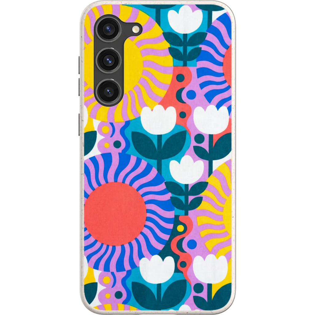 Midnight Sun Mod Bloom by Salla Niemi — S23 Plus Samsung Galaxy Bio-degradable Case — Finnaij