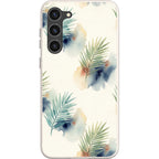 Palm Frond Breeze Pattern by Tobi Akinyemi — S23 Plus Samsung Galaxy Bio-degradable Case — Finnaij