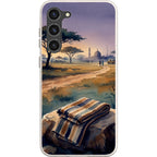 Aso-Oke Accent in the Landscape by Tobi Akinyemi — S23 Plus Samsung Galaxy Bio-degradable Case — Finnaij