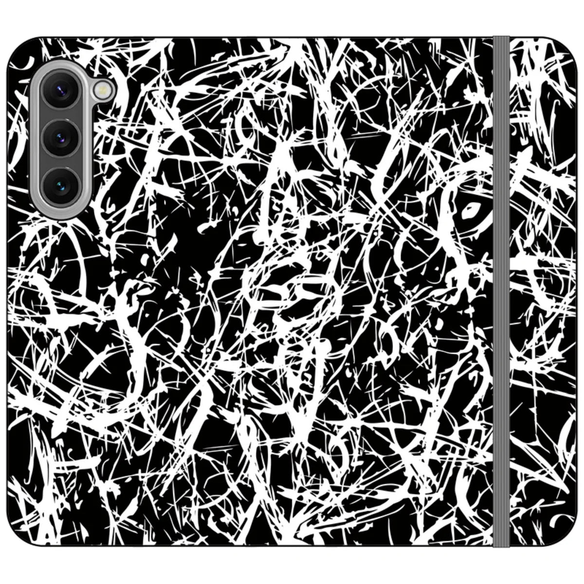 Black-White Grunge — S23 Plus Wallet Case — Finnaij