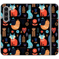 Nordic Ornament Black Vegan Leather — S23 Plus Wallet Case — Finnaij