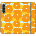 Bold Floral Orange — S23 Plus Wallet Case — Finnaij