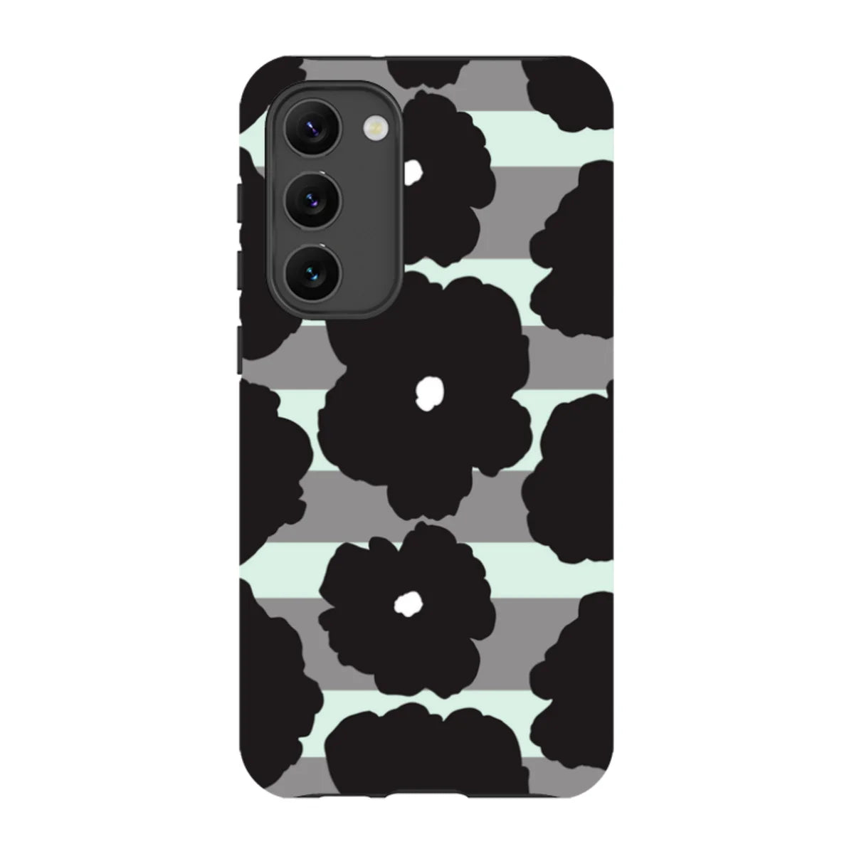 Bold Floral Black — S23 Plus Tough Case — Finnaij