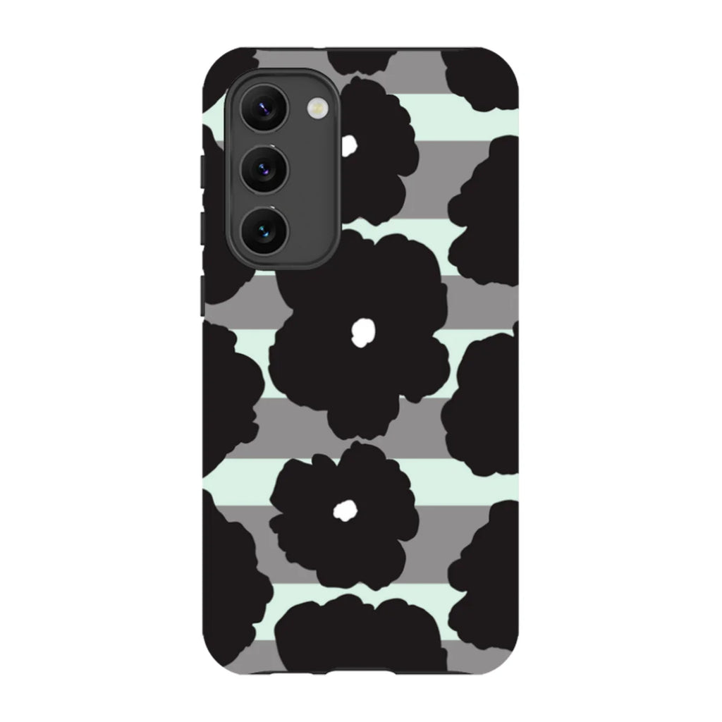 Bold Floral Black — S23 Plus Tough Case — Finnaij