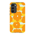 Bold Floral Orange — S23 Plus Tough Case — Finnaij